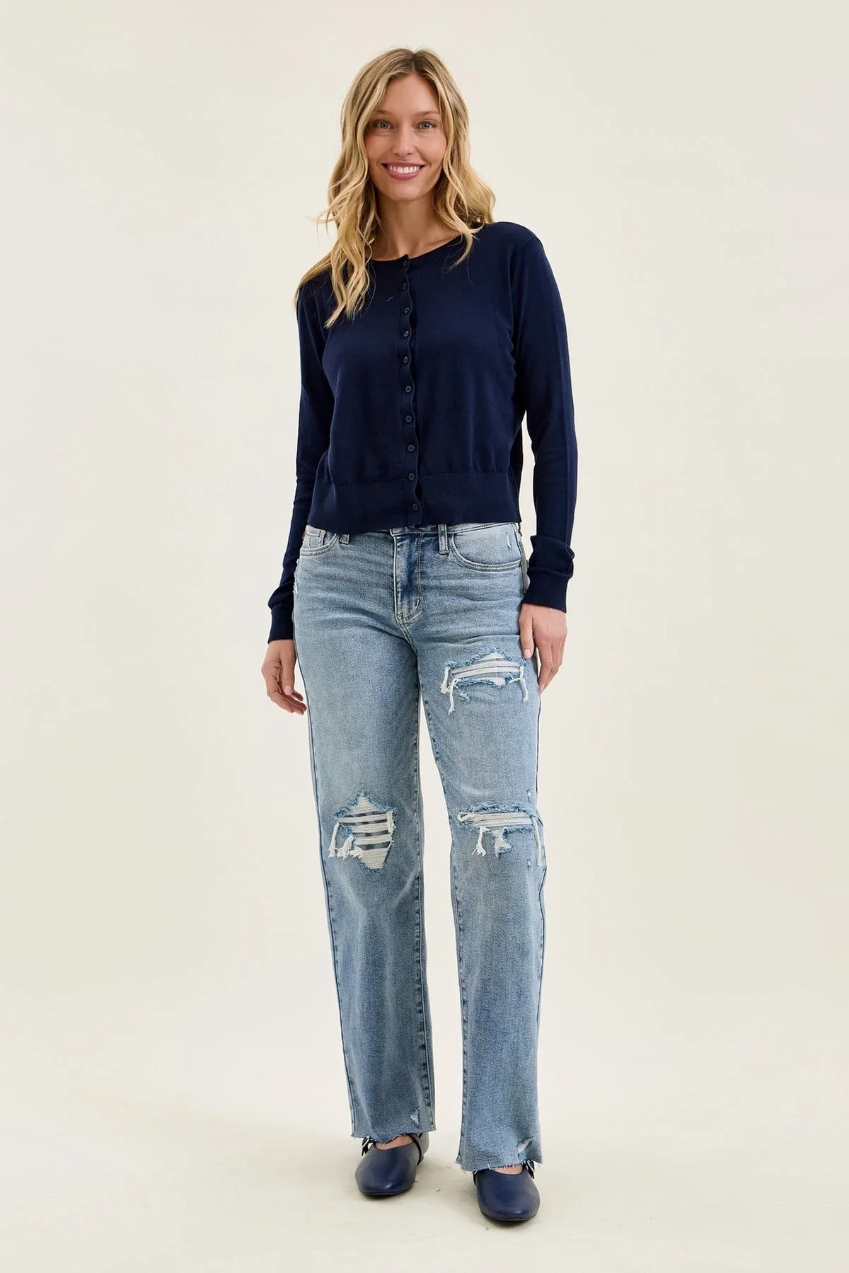 Women's High Waist Distr