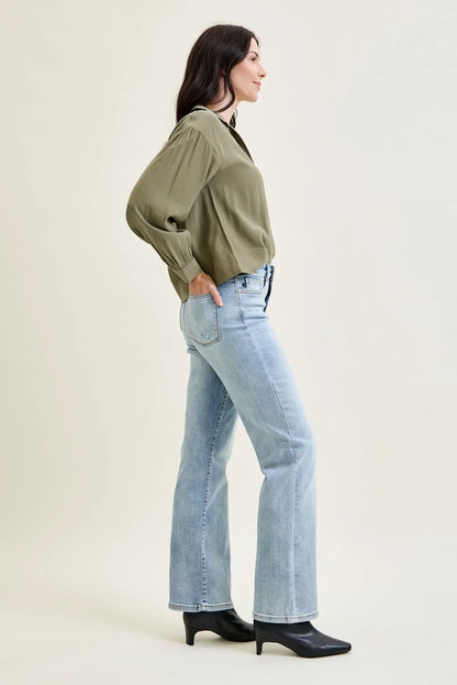 Women's High Waist Straight Leg Jeans