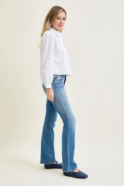 Women's High Waist Straight Leg Jeans
