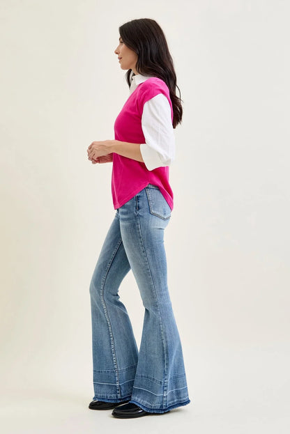 Women's High Waist Flared Jeans