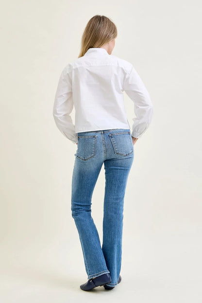 Women's High Waist Straight Leg Jeans