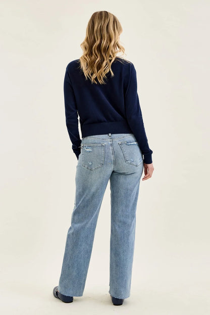 Women's High Waist Distr