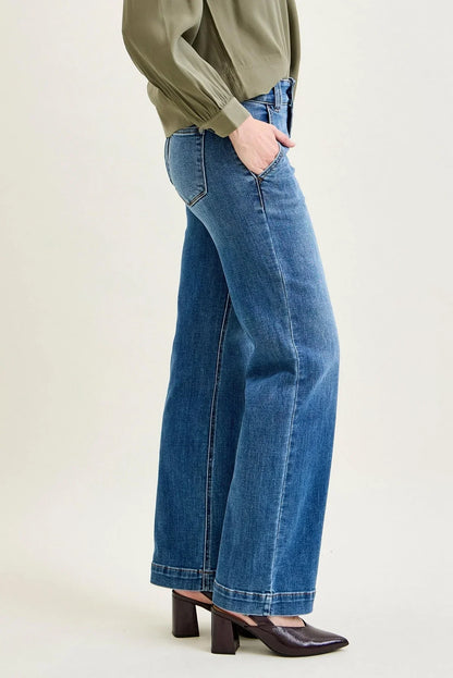 Women's High Waist Straight Leg Jeans