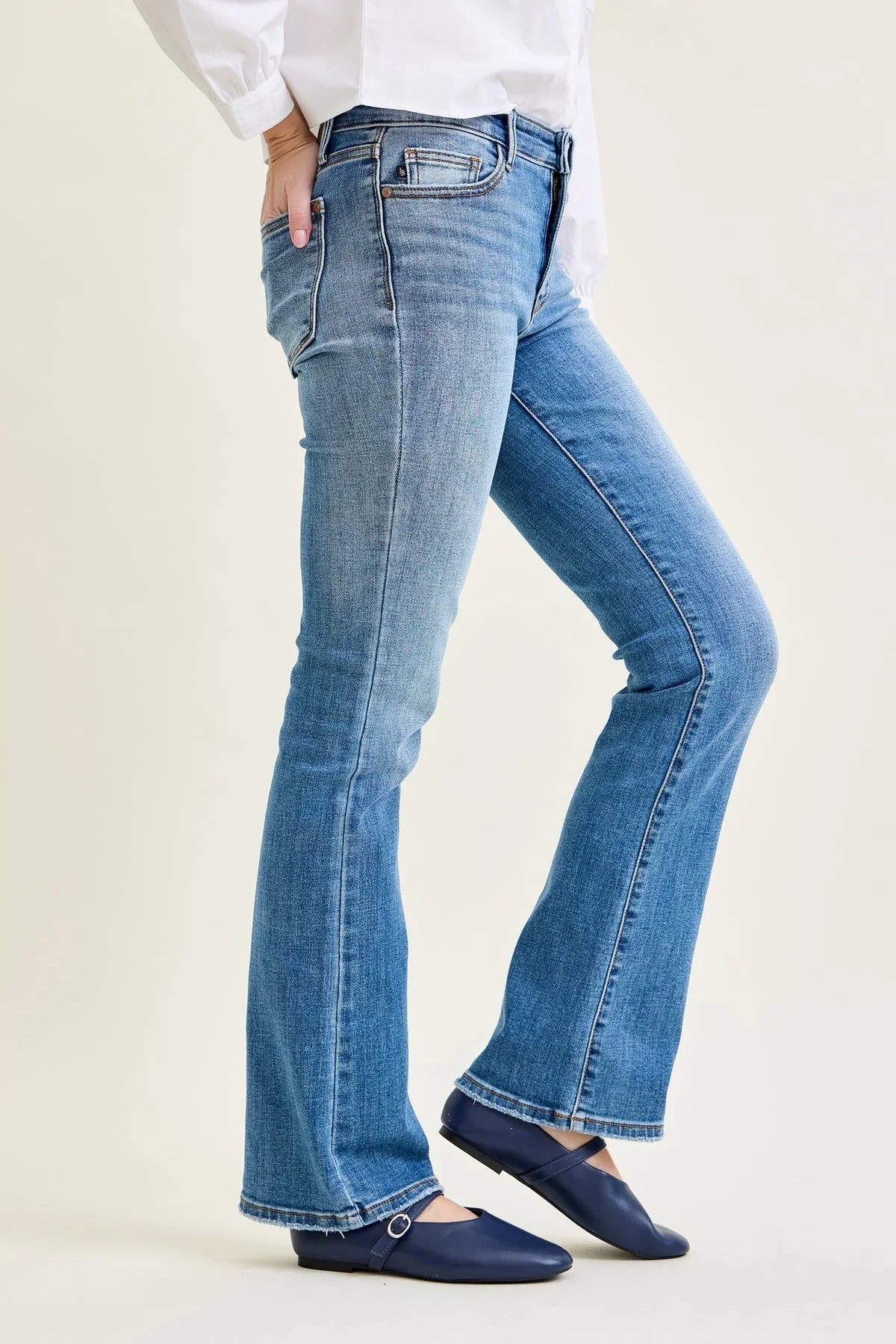 Women's High Waist Straight Leg Jeans