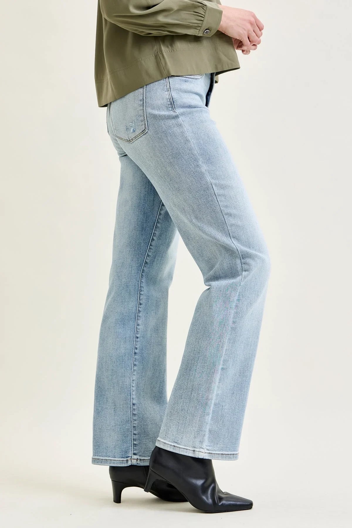 Women's High Waist Straight Leg Jeans